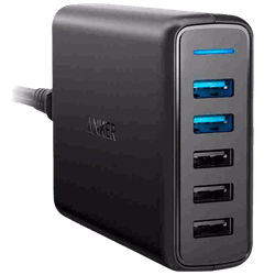 Anker PowerPort Speed 5x USB Quick Charger 18W Black