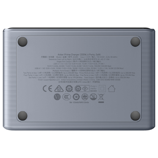 Anker Prime 6-In-1 Fast Charger 200W Black