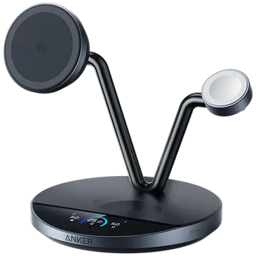 Anker Prime MagGo 3-In-1 Trådløs Oplader 25W Sort