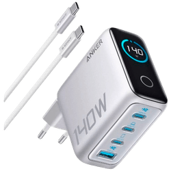 Anker USB 3-USB-C Fast Charger 140W + Cable Silver