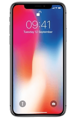 Apple iPhone X 256GB Svart Refurbished