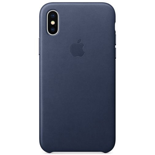 Apple Leather Case Midnight Blue iPhone X