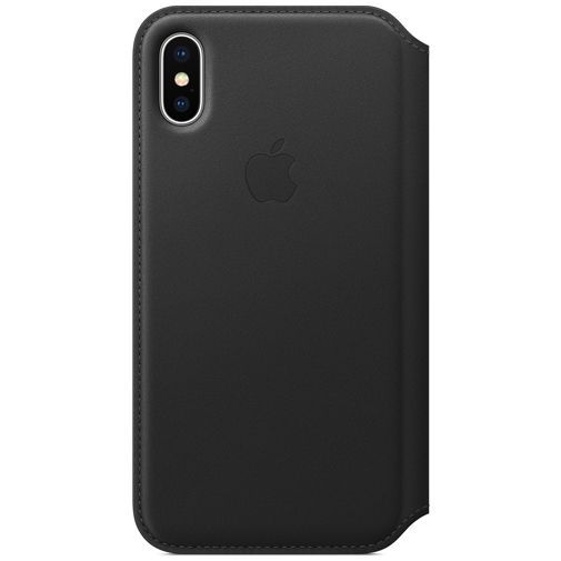 Apple Leather Folio Case Black iPhone X