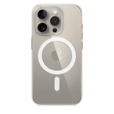 Apple MagSafe Plastic Back Cover Transparent Apple iPhone 15 Pro