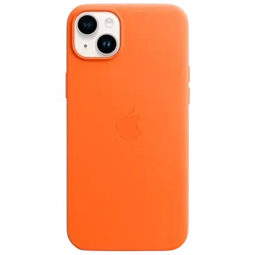 Apple Magsafe Leather Back Cover Orange Apple iPhone 14 Plus