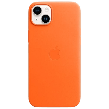 Apple Magsafe Leren Back Cover Oranje Apple iPhone 14 Plus