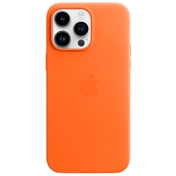 Apple Magsafe Leather Back Cover Orange Apple iPhone 14 Pro Max