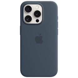 Apple MagSafe Siliconen Back Cover Blauw Apple iPhone 15 Pro