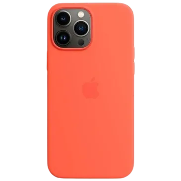 Apple MagSafe Silicone Back Cover Orange Foncé Apple iPhone 13 Pro Max