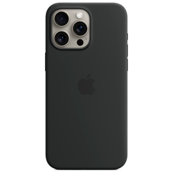 Apple MagSafe Silicone  Back Cover Black Apple iPhone 15 Pro Max
