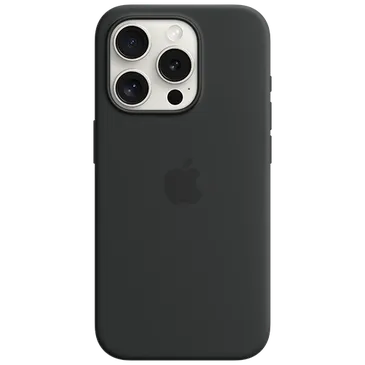 Apple MagSafe Silicone  Back Cover Black Apple iPhone 15 Pro