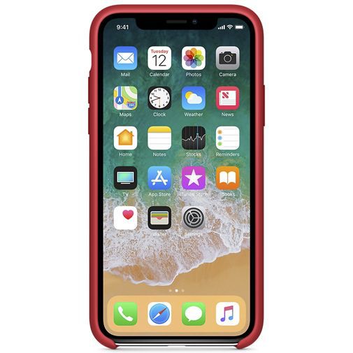 Apple Silicone Case Red iPhone X