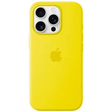 Apple Siliconen Back Cover Geel MagSafe Apple iPhone 16 Pro