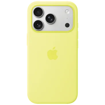 Apple Silicone Back Cover Jaune MagSafe Apple iPhone 17 Pro