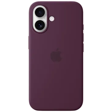 Apple Siliconen Back Cover Paars MagSafe Apple iPhone 16