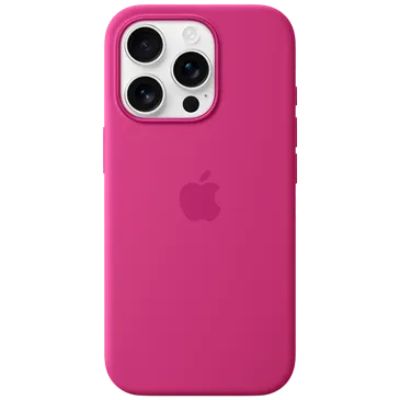 Apple Silicon Back Cover Rosa MagSafe Apple iPhone 16 Pro
