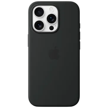 Apple Silicon Back Cover Svart MagSafe Apple iPhone 16 Pro