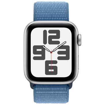 Apple Watch SE 2023 40mm Silver (Blue Nylon Strap)