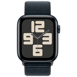 Apple Watch SE 2023 44mm Negro (Negro Nylon Banda)