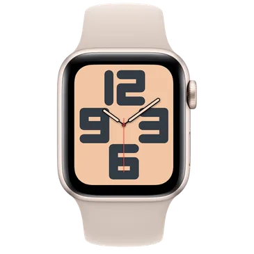 Apple Watch SE 2023 4G 40mm Goud (Beige Siliconenband M/L)