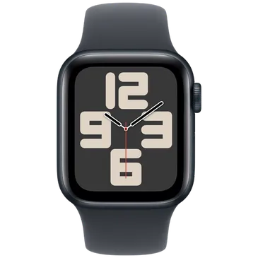 Apple Watch SE 2024 40mm Noir (Bracelet Silicone Noir M/L)