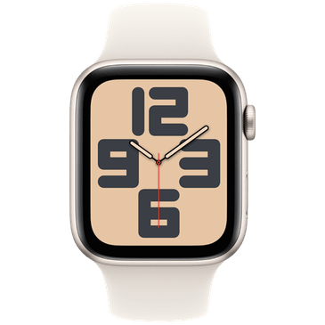 Apple Watch SE 2024 44mm Gold (Beige Silicone  Strap M/L)