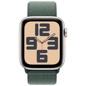 Apple Watch SE 2024 4G 44mm Or (Bracelet En Nylon Vert)