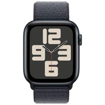 Apple Watch SE 2024 4G 44mm Black (Black Nylon Strap)