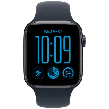 Apple Watch SE 3 2026 44mm 5G Bleu Foncé (Bracelet En Silicone Bleu Foncé M/L)