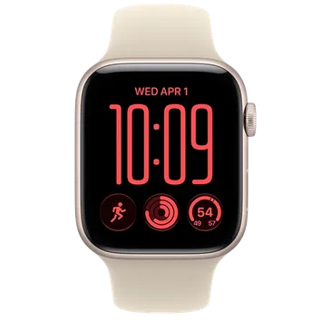 Apple Watch SE 3 2026 44mm Gold (Beige Rubber Strap M/L)