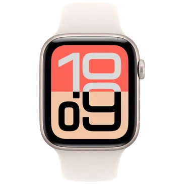 Apple Watch SE 3 44mm Or (Bracelet En Silicone Beige M/L)