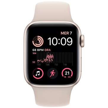 Apple Watch SE 2022 4G 40mm Gold/Silver (Beige Silicon Strap)