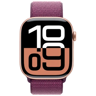 Apple Watch Series 10 46mm Gold (Purple Nylon Strap)