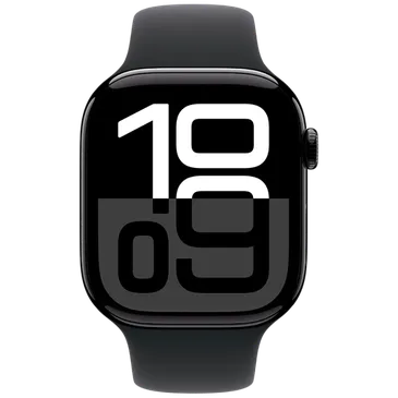 Apple Watch Series 10 46mm Svart (Svart Gummireim M/L)