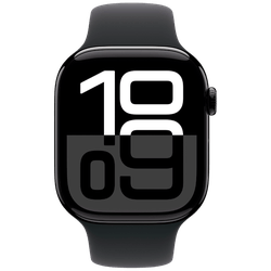 Apple Watch Series 10 46mm Black (Black Rubber Strap S/M)