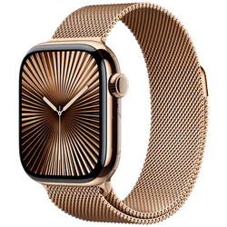 Apple Watch Series 10 4G 42mm Gold Titanium (Gold Milanese Strap)