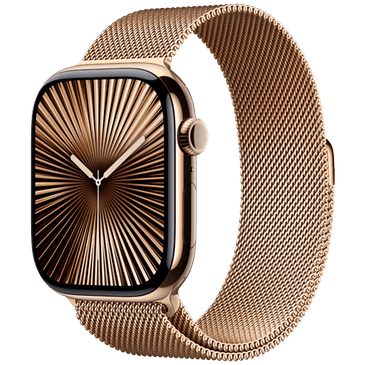 Apple Watch Series 10 4G 46mm Gold Titanium Cinturino Milanese In Oro S M