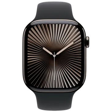 Apple Watch Series 10 4G 46mm Slate Titanium (Bracelet En Silicone Noir S/M)