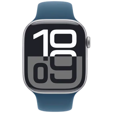 Apple Watch Series 10 4G 46mm Silver (Blue Rubber Strap S/M)
