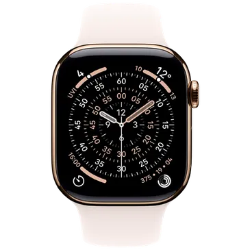 Apple Watch Series 11 42mm 5G Gold Titanium (Light Pink Rubber Strap M/L)
