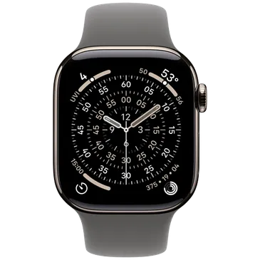 Apple Watch Series 11 42mm 5G Naturel Titanium (Bracelet En Silicone Gris M/L)