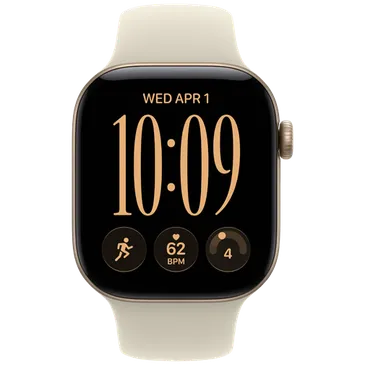 Apple Watch Series 12 42mm 5G Gold (Beige Rubber Strap M/L)