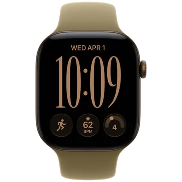 Apple Watch Series 12 46mm 5G Bronze (Dark Green Rubber Strap S/M)