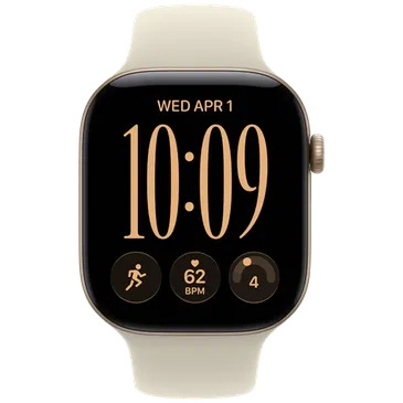 Apple Watch Series 12 46mm 5G Gold (Beige Rubber Strap M/L)