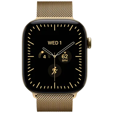 Apple Watch Series 12 46mm 5G Gold Titanium (Gold Milanese Strap S/M)