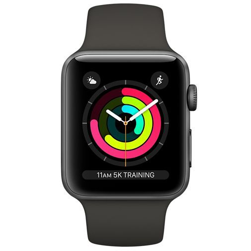 Apple Watch Series Sport 38mm Grigio Alluminio (Nero Cinturino