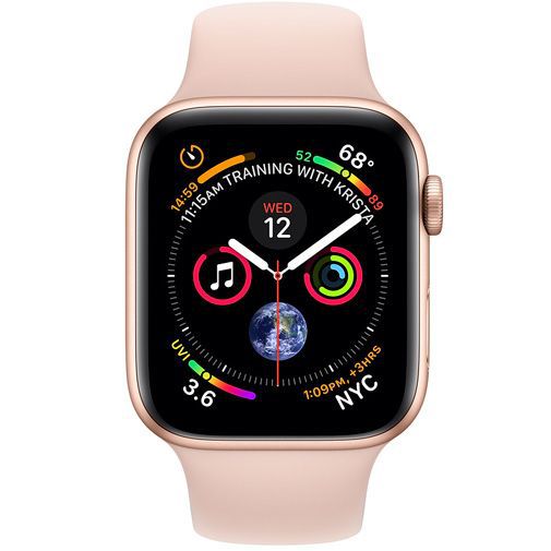 Apple Watch Series 4 Sport 40mm Gold Aluminium (Rose Gold Silicone Strap)