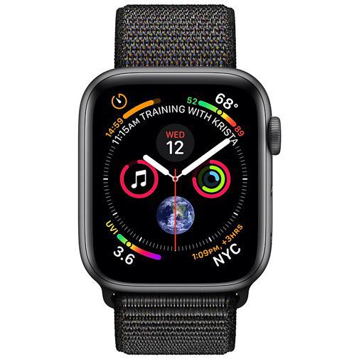 Apple Watch Series 4 Sport 40mm Grey Aluminium (Black Woven Nylon Strap)