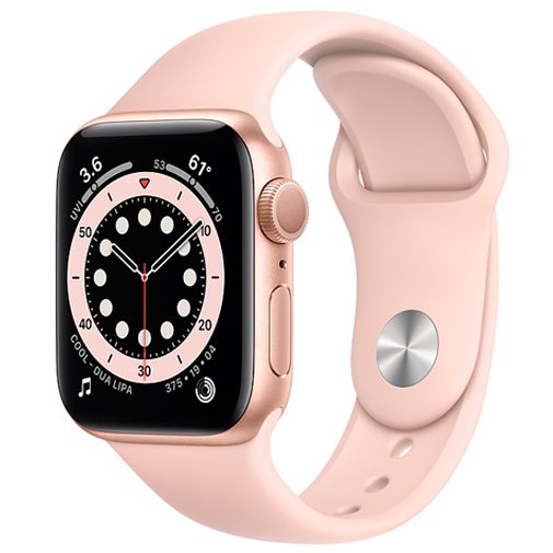 Apple Watch Series 6 Sport 40mm Gold (Pink Silicone Strap) - Belsimpel
