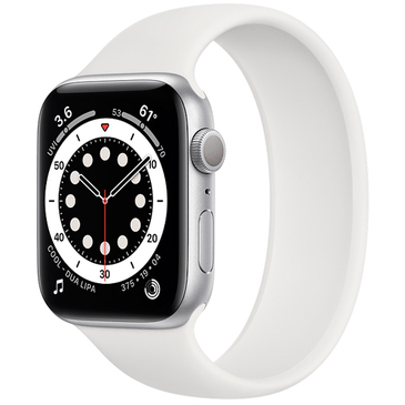 Apple Watch Series Sport 44mm Silver (White Silicone Strap